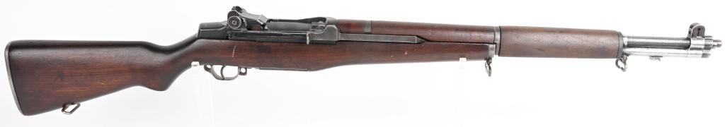 WW2 SPRINGFIELD M1 GARAND RIFLE: SERIAL NUBER 1822361 BARREL 24" CALIBER 30-06 SPRINGFIELD MANUFACTURED 1943. Produced in WW2 for combat use and later rebuilt for issue for the Korean conflict. Parkerized finish with walnut stocks. S