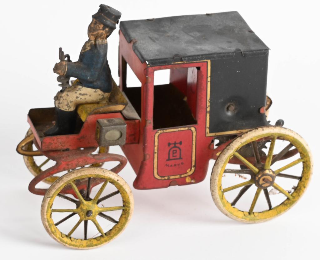 LEHMANN TIN WINDUP MOTOR COACH: All original and not working. 5" Very Good