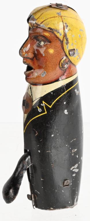 GERMAN TIN GENTLEMAN SPARKLER: All original and need flint. 4 1/2" Very Good