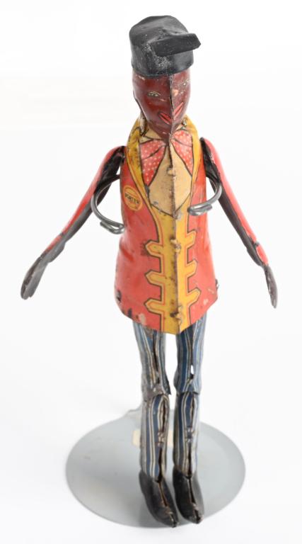 MARX SPIC & SPAN JIGGER FIGURE: Original Marx Spic & Span Jigger Figure. Replaced arms and hat. 8" Very Good