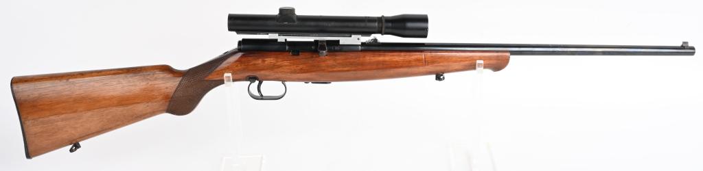 SCARCE BERETTA .22 BOLT SEMI AUTO RIFLE: SERIAL C20782. BARREL 20.5". CALIBER .22. MADE IN ITALY. The Beretta was produced for about a decade during the 1950s, are .22 LR caliber rifles that are remarkably similar in design to the German Wal