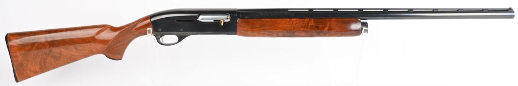 SPL. ORDER HIGH CONDITION REM. MODEL 58 SKEET: SERIAL 208. BARREL 26". GAUBE 12. CHAMBER 2 3/4". CHOKE SKEET. LOP 14" Special features include triple A hand checkered pistol grip walnut stock and fore-end with Remington plate, blue finish, gull ve