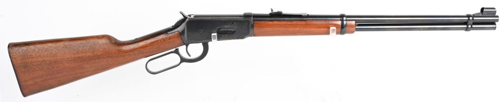 1964 WINCHESTER MODEL 94 CARBINE: SERIAL 2772662. BARREL 20". CALIBER 30-30. MADE IN 1964. Features round barrel, full magazine, semi buckhorn rear sight, hooded front sight, factory blue finish, walnut stock, added stock ring eye hol