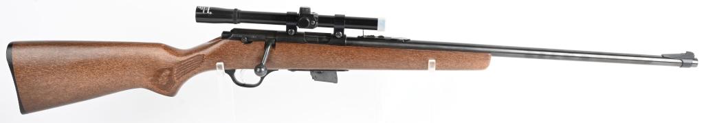 GLENFIELD MODEL 20 BOLT ACTION .22 RIFLE: SERIAL 26599271. BARREL 21.5". CALIBER .22 RIMFIRE. Glenfield was a house brand used by the famed mail-order retailer JC Penny as made by Marlin. This is a near mint , high quality magazine fed bolt a