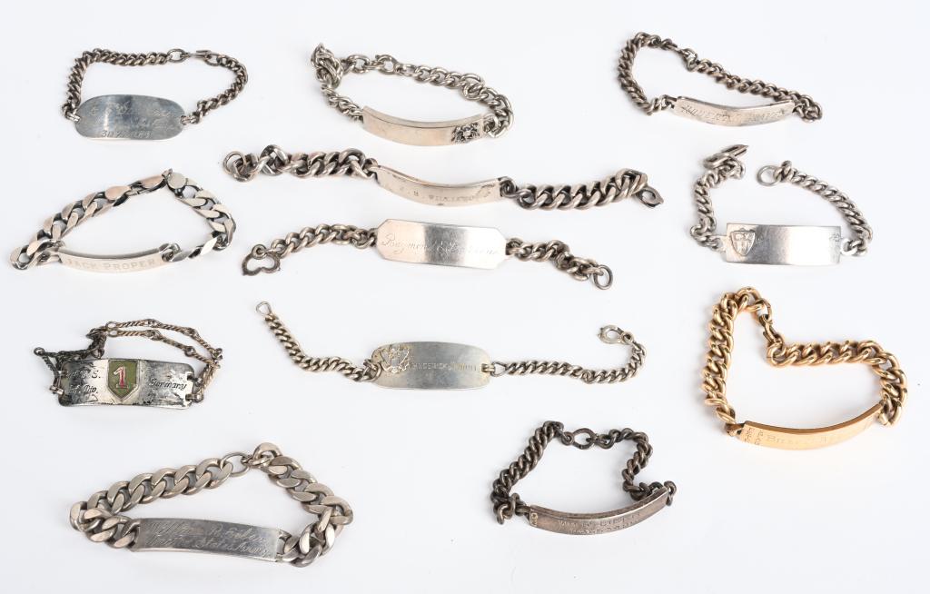 Military id sale bracelet wwii