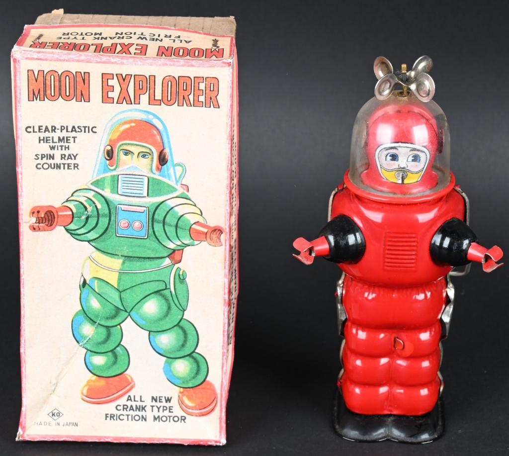 KO TIN WINDUP MOON EXPLORER w/ BOX (1 of 9)