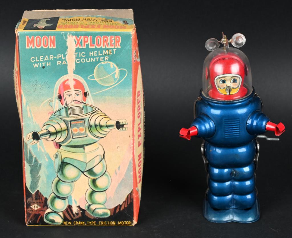 KO TIN WINDUP MOON EXPLORER X-15 w/ BOX (1 of 9)