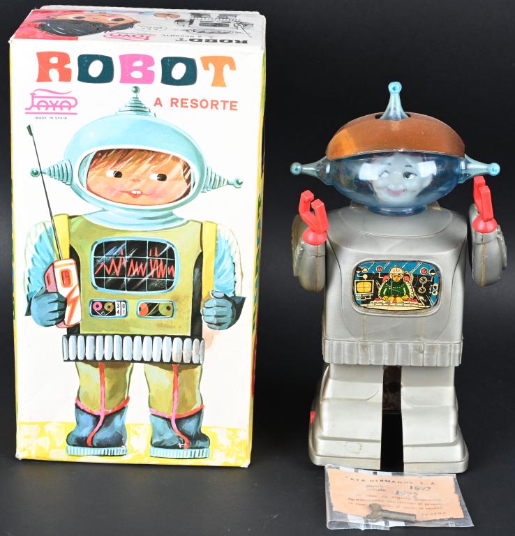PAYA WINDUP ROBOT "ASTRONAUT" w/ BOX (1 of 13)
