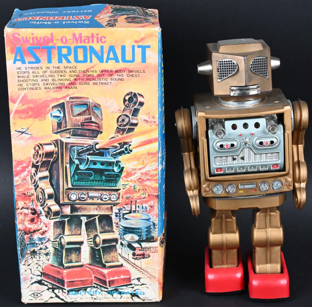 SH BATTERY OP SWIVEL-O-MATIC ASTRONAUT w/ BOX (1 of 12)