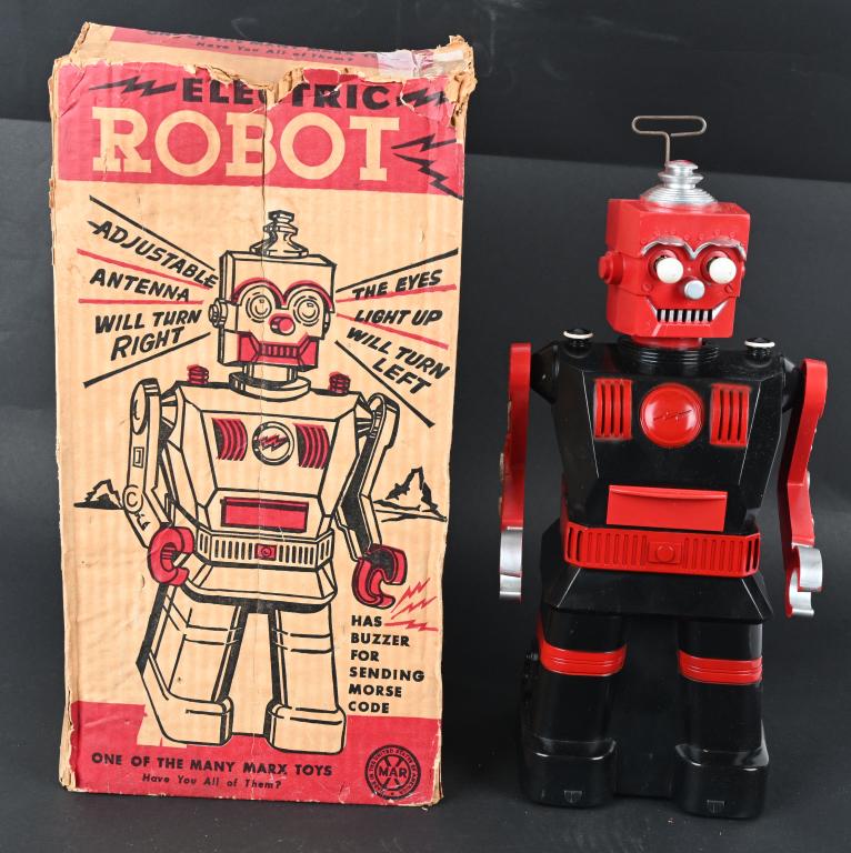 MARX BATTERY OP ELECTRIC ROBOT w/ BOX (1 of 11)