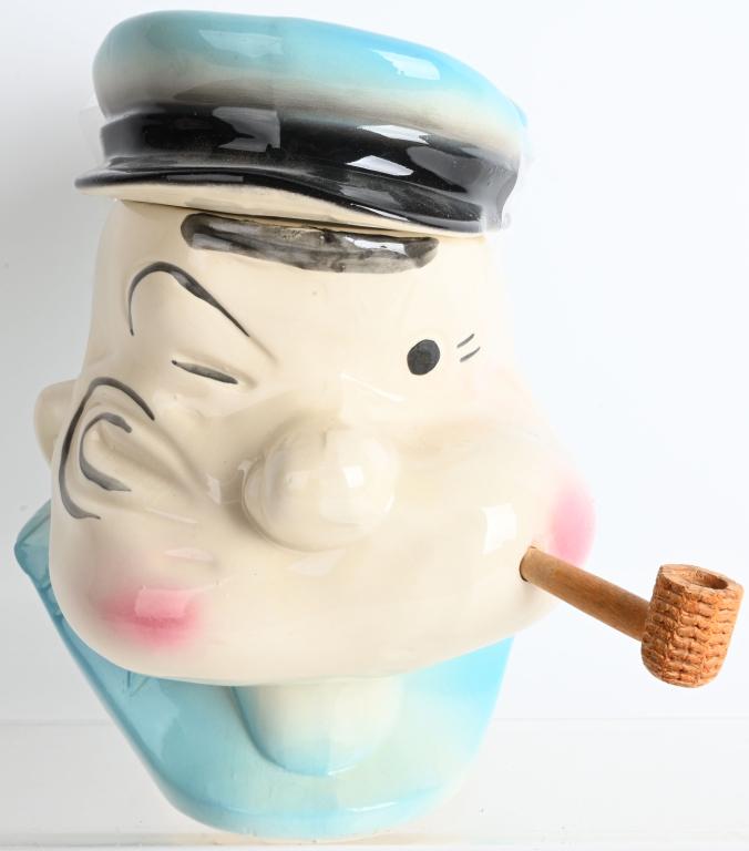 AMERICAN BISQUE POPEYE COOKIE JAR (1 of 5)