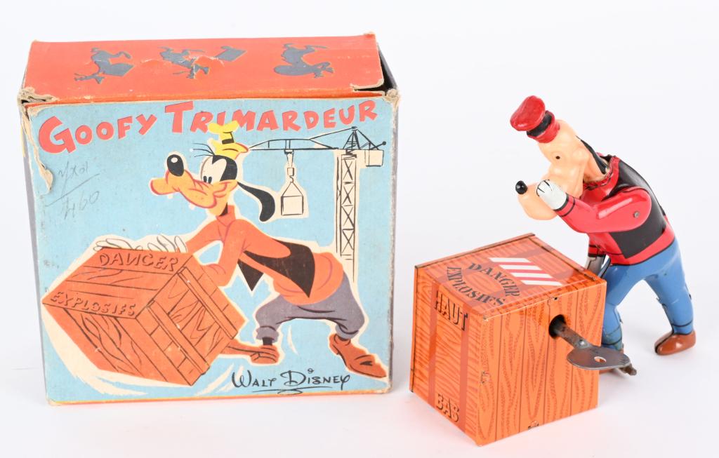 FRENCH WINDUP GOOFY TRIMARDEUR w/ BOX (1 of 8)