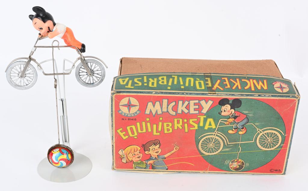 ESTRELA MICKEY MOUSE ON BICYCLE w/ BOX (1 of 7)