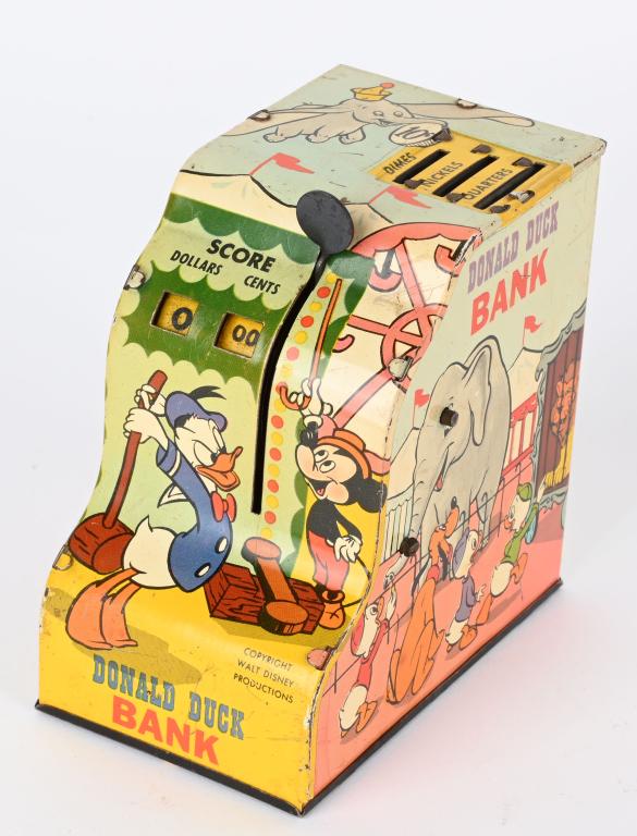 MARX TIN LITHO DONALD DUCK BANK (1 of 5)