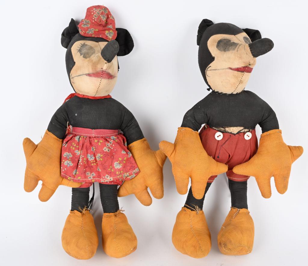 11" MICKEY & MINNIE MOUSE PATTERN DOLLS (1 of 6)