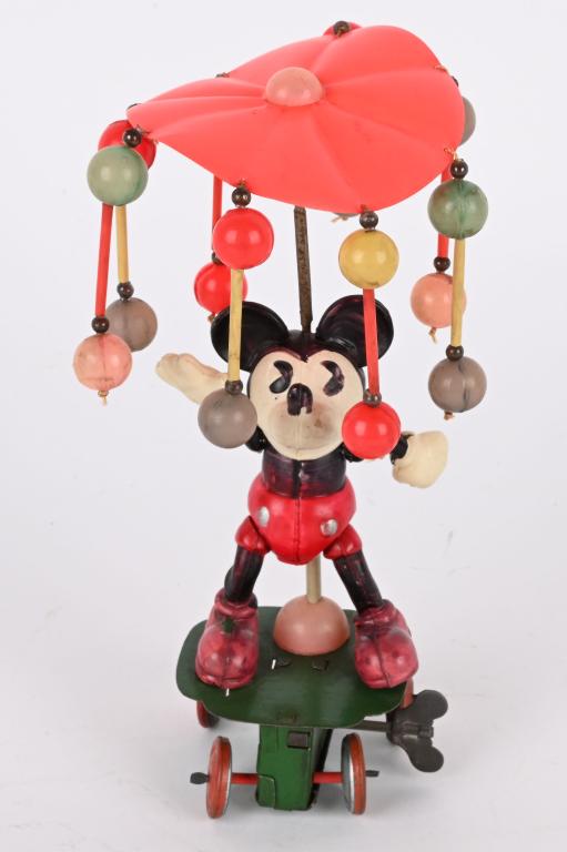 MICKEY MOUSE CELLULOID WINDUP WHIRLIGIG (1 of 6)