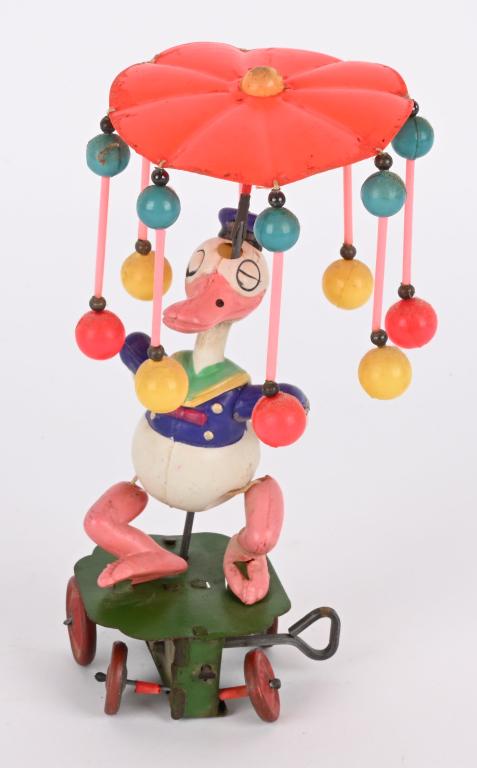 DONALD DUCK CELLULOID WINDUP WHIRLIGIG (1 of 6)