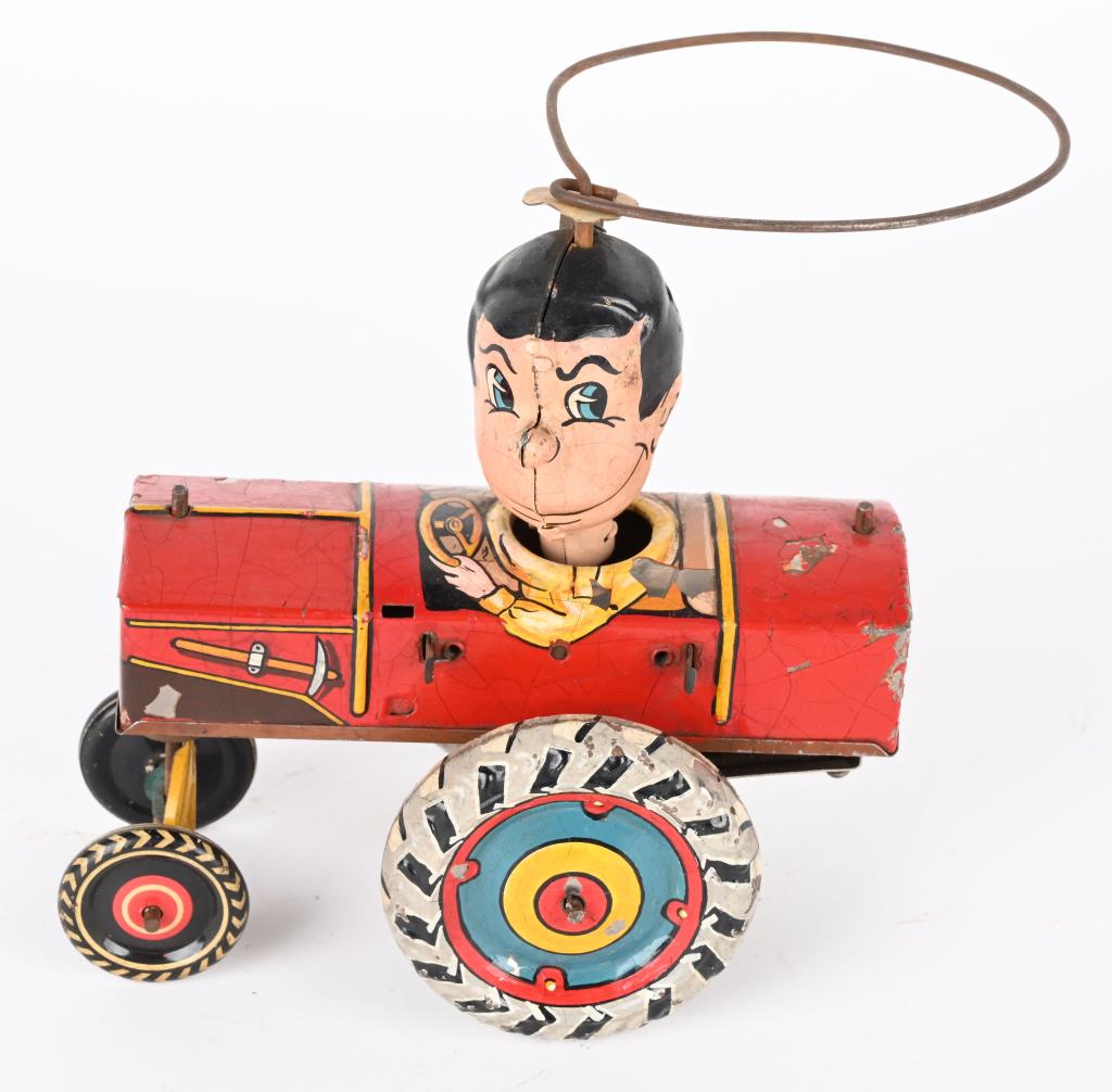 MARX PROTOTYPE DRIVER w/ LASSO CRAZY CAR (1 of 5)