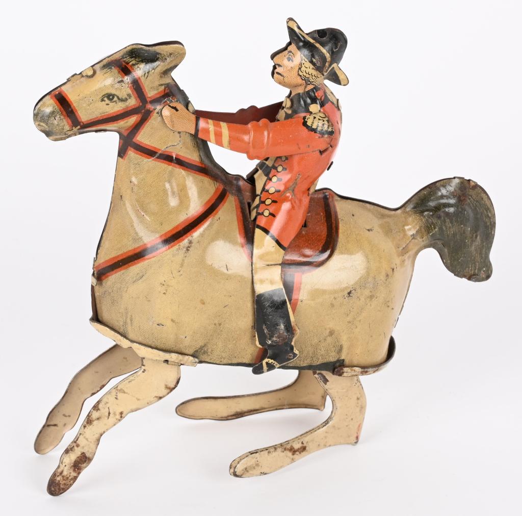 MARX TIN WINDUP GEORGE WASHINGTON ON HORSE (1 of 4)