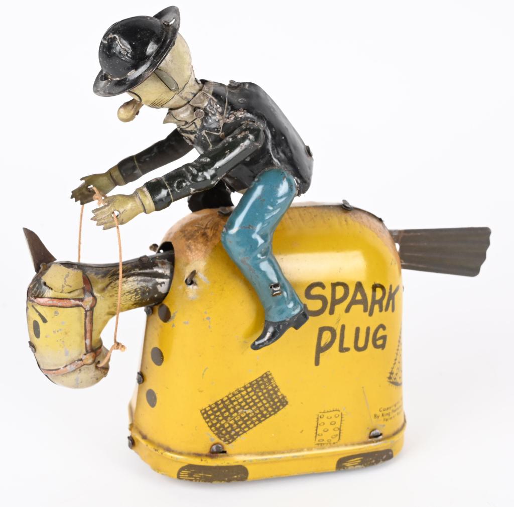 NIFTY TIN WINDUP BARNEY GOOGLE ON SPARKPLUG (1 of 5)