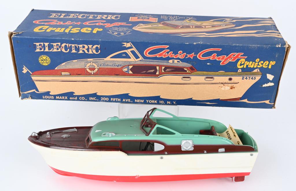 MARX BATTERY OP CHRIS CRAFT CRUISER w/ BOX (1 of 13)