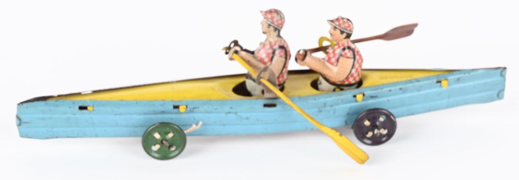 GERMAN DOUBLE SCULL PENNY TOY (1 of 5)
