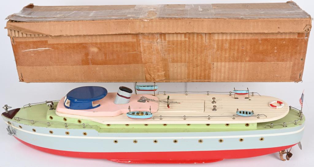 ITO BATTERY OP WOODEN CRUISE BOAT w/ BOX (1 of 10)