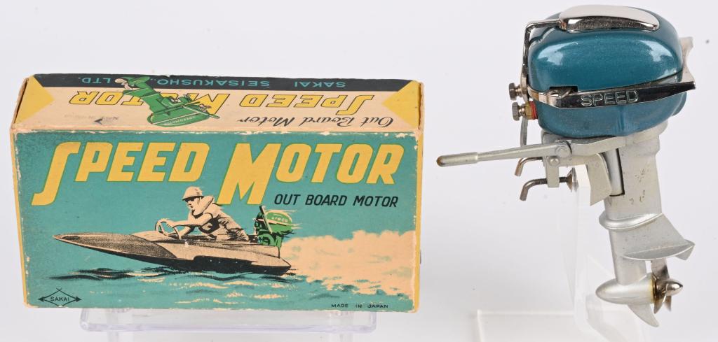 SAKAI SPEED OUTBOARD MOTOR w/ BOX (1 of 8)