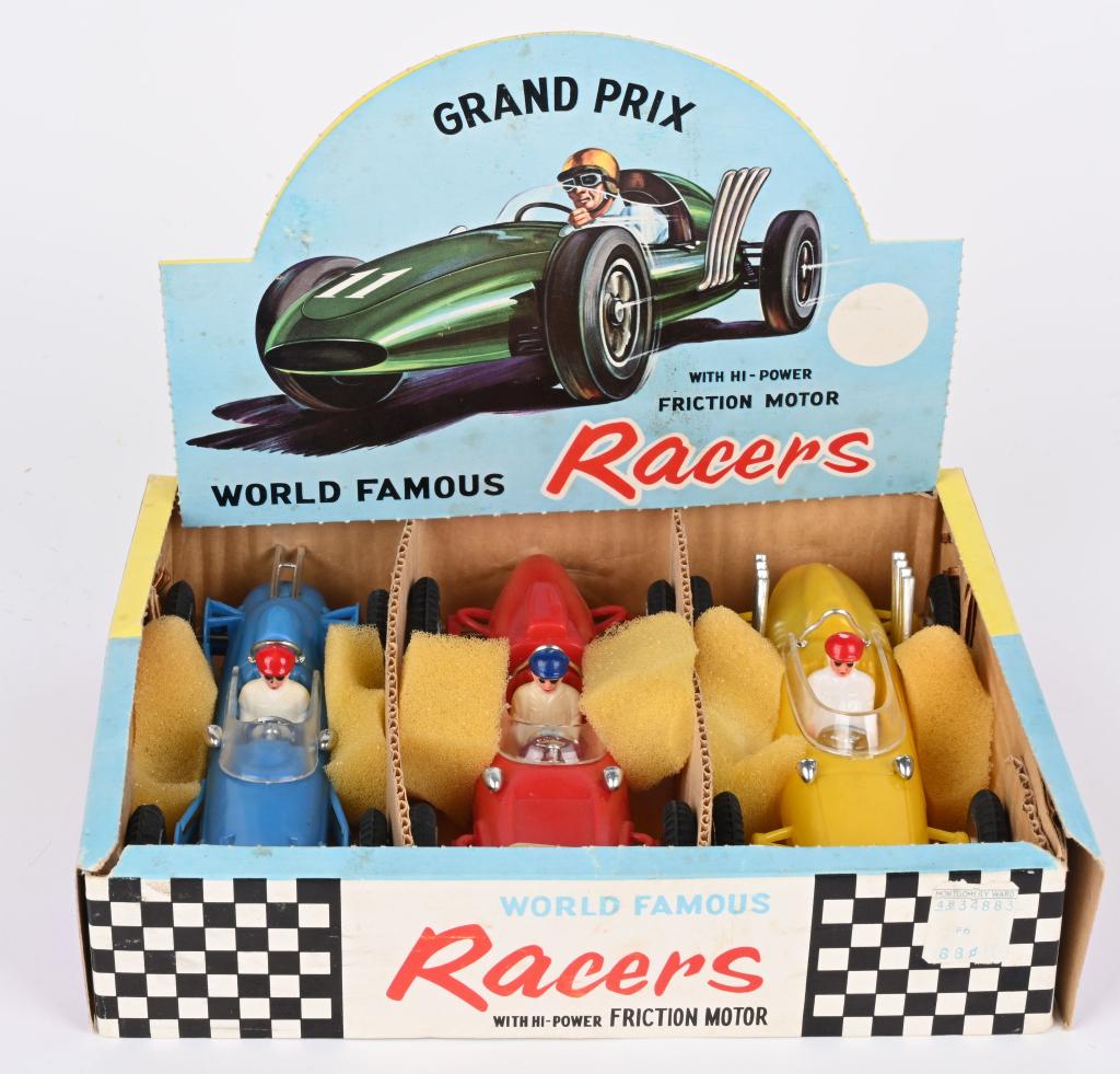 MARX WORLD FAMOUS FRICTION RACERS w/ BOX (1 of 10)
