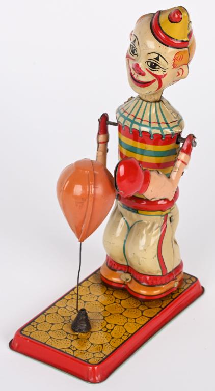 CHEIN TIN WINDUP CLOWN FLOOR PUNCHER (1 of 5)