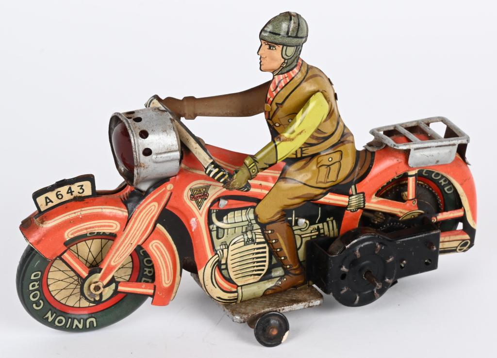 ARNOLD TIN WINDUP CIVILIAN MOTORCYCLE (1 of 4)