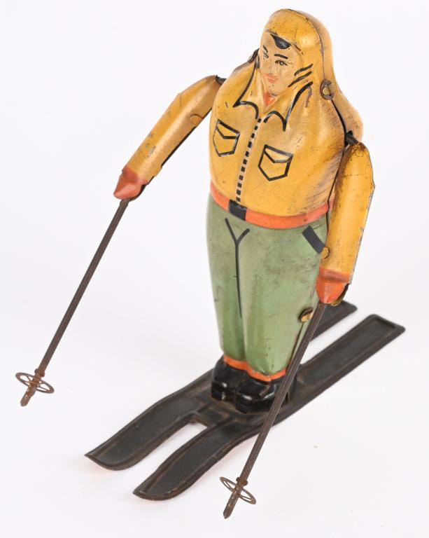 GERMAN TIN WINDUP SKIER (1 of 4)