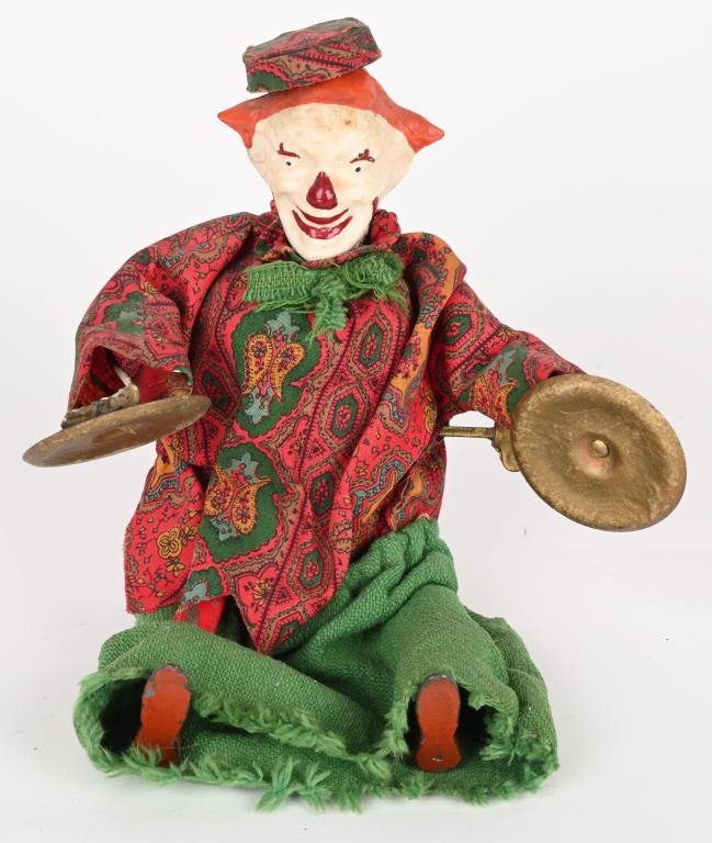 GERMAN WINDUP CLOWN PLAYING CYMBALS (1 of 4)