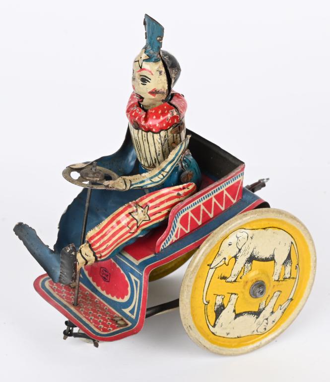 G&K TIN WINDUP CLOWN CART (1 of 5)