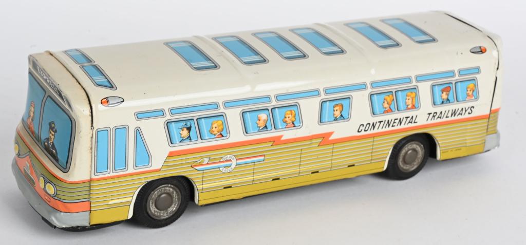 JAPAN TIN FRICTION CONTINENTAL TRAILWAYS BUS (1 of 4)