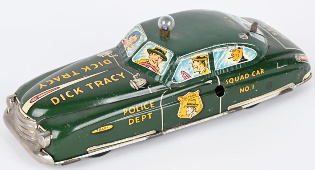 MARX TIN WINDUP DICK TRACY SQUAD CAR (1 of 5)