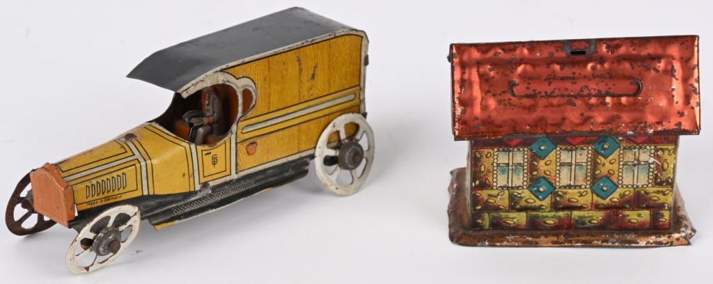 PENNY TOY DELIVERY TRUCK & HANSEL and GRETEL BANK (1 of 6)