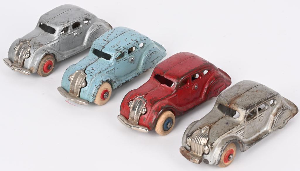 4- 4" ARCADE CAST IRON AIRFLOW SEDANS (1 of 4)