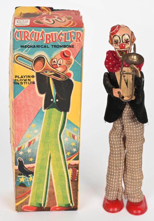 TPS WINDUP CIRCUS BUGLER w/ BOX (1 of 6)