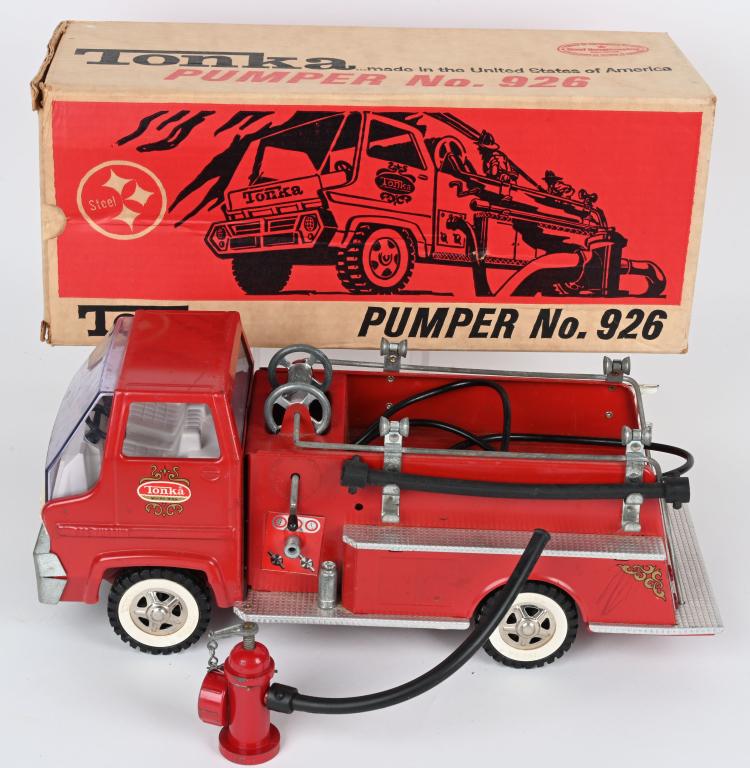 TONKA #929 FIRE PUMPER w/ BOX (1 of 8)