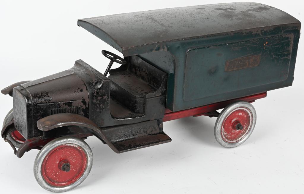 BUDDY L PRESSED STEEL EXPRESS LINES VAN TRUCK (1 of 5)