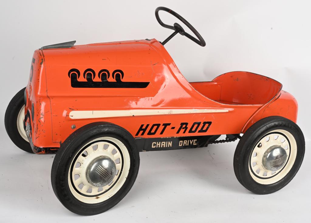 VINTAGE GARTON CHAIN DRIVE HOT ROD PEDAL CAR (1 of 6)