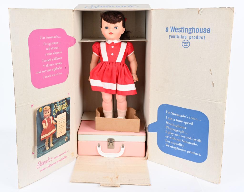 WESTINGHOUSE SARANADE DOLL & RECORD PLAYER MIB (1 of 8)