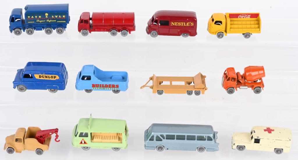 11- LESNEY MATCHBOX GRAY WHEEL CARS & TRUCKS (1 of 2)