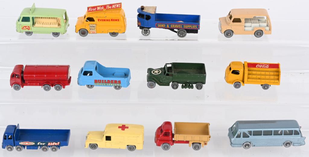 12- LESNEY MATCHBOX GRAY WHEEL CARS & TRUCKS (1 of 2)