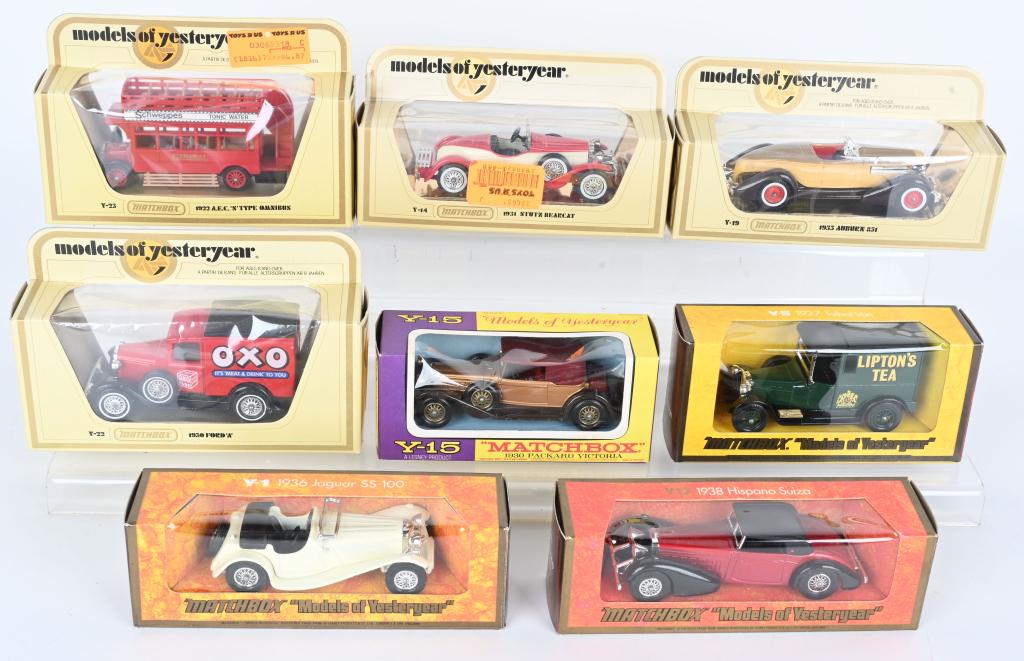 8- MATCHBOX MODELS OF YESTERYEAR CARS MIB (1 of 5)