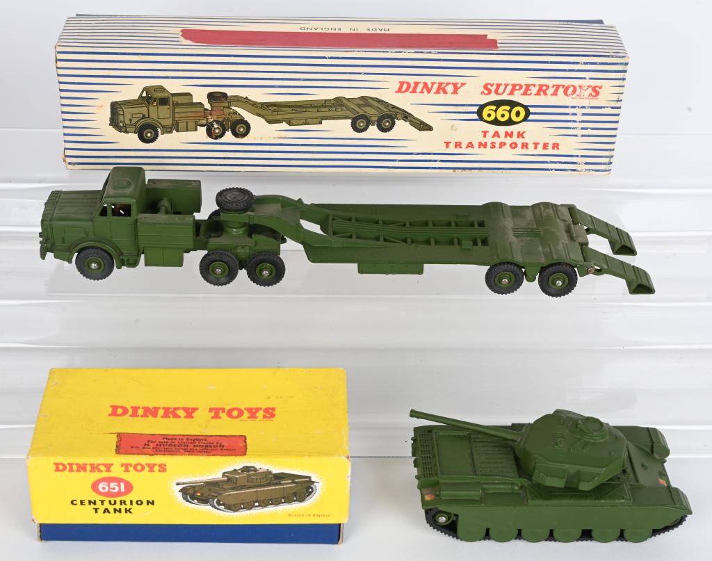 DINKY 660 & 651 TANK TRANSPORT & TANK w/ BOX (1 of 3)