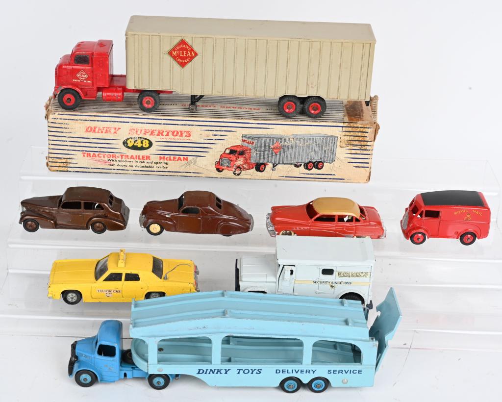 8- VINTAGE DINKY DIECAST CARS & TRUCKS (1 of 5)