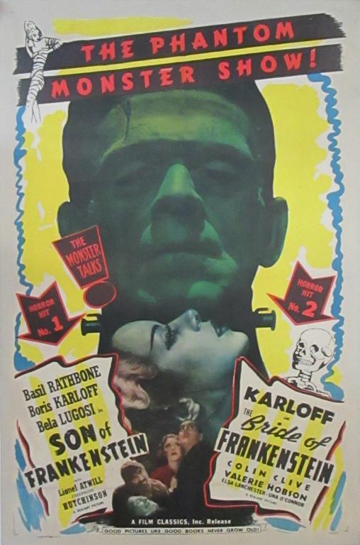 SON OF FRANKENSTEIN - BRIDE OF FRANKENSTEIN COMBO (1 of 1)