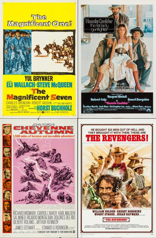 WESTERN FILMS 1960-1980 ONE SHEETS - LOT OF 20 (1 of 1)